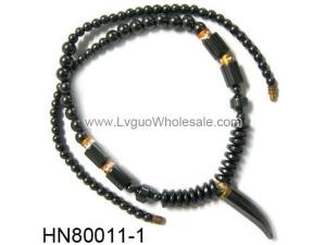 Hematite Claw Stone Pendant Chain Choker Necklace